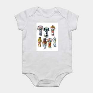 Figurines of the Tusayan Indians Baby Bodysuit